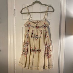 Free People Embroidered Baby Doll dress